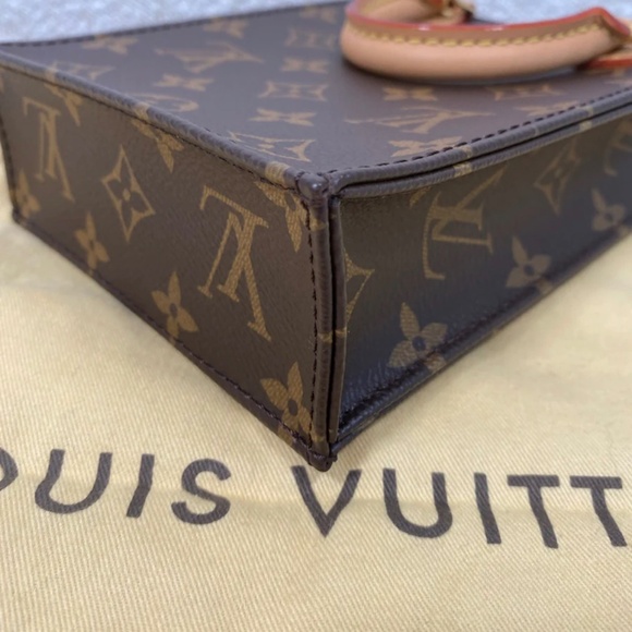 Authentic Louis Vuitton Monogram Petit Sac Plat - Picture 6 of 12
